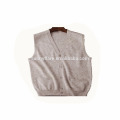 Homens de alta qualidade V Neck Cashmere Knitted Vest Sweater